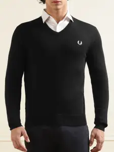 Fred Perry V-Neck Woollen Pullover