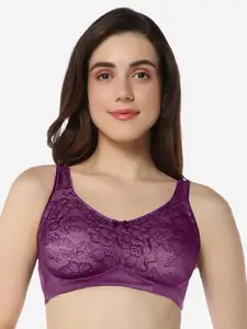 Amante Floral Elegant Lace Full Coverage T-shirt Bra With All Day Comfort