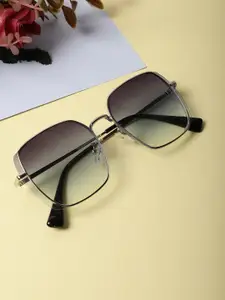 MARC LOUIS Women Square Sunglasses with UV Protection MARC LOUIS B80-518(1) SILVER BLUE SG