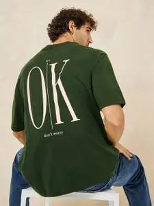 Styli Slogan Print Oversized T-Shirt