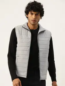 Leather Retail Men Solid Lightweight Puffer Jacket
