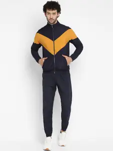 Yuuki Colorblocked Mock Collar Mid Rise Tracksuit