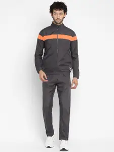 Yuuki Colorblocked Mock Collar Mid Rise Tracksuit