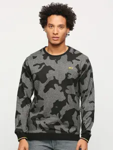 BEAT LONDON by PEPE JEANS Abstract Printed Pullover Sweatshirt