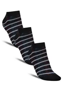 Dollar Socks Men Pack Of 3 Striped Ankle Length Socks