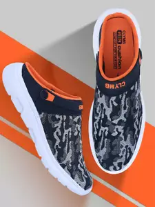 CLYMB Men Printed Mesh Lightweight Clogs