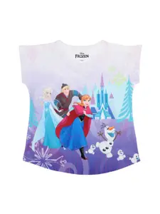 Disney by Wear Your Mind Purple Printed Top