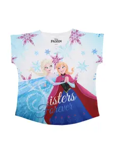 Disney by Wear Your Mind Blue Printed Top
