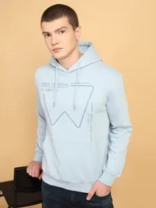 Wrangler Typography Printed Hooded Pullover Sweatshirt