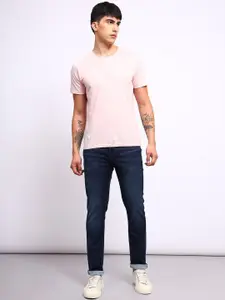 Lee Men Slim Fit Light Fade Clean Look Stretchable Jeans