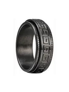 MEENAZ Men Silver-Plated Stainless Steel Ring