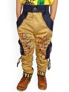 BAESD Boys Graphic Printed Cotton Cargos
