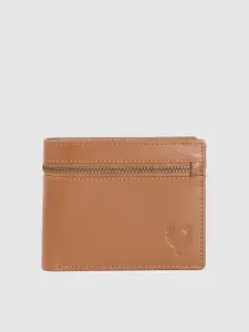 Allen Solly Men Solid Leather Two Fold Wallet