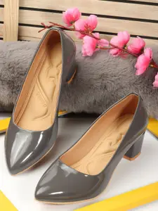 Denill Pointed Toe Work Block Pumps