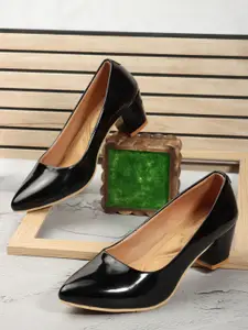 Denill Pointed Toe Work Block Pumps
