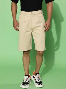 VEIRDO Men Mid-Rise Cotton Casual Shorts