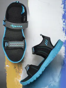 Ajanta Men Textured Sports Sandals