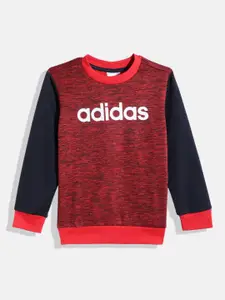 ADIDAS Boys Brand Logo Print Outdoor Sweatshirt