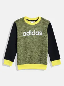 ADIDAS Boys Brand Logo Print Outdoor Sweatshirt