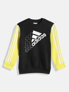 ADIDAS Boys Brand Logo Print Outdoor Sweatshirt
