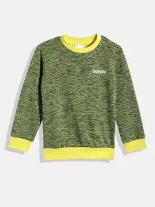 ADIDAS Girls Brand Logo Print Outdoor Sweatshirt