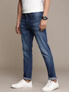 WROGN Men Slim Fit Heavy Fade Stretchable Jeans