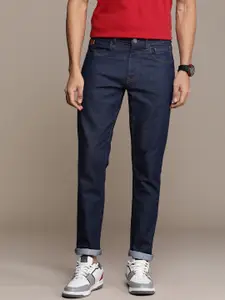 WROGN Men Mid-Rise Slim Fit Stretchable Jeans