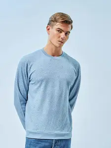 Bewakoof Geometric Printed Pullover Sweatshirt
