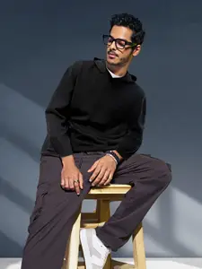 Bewakoof Cotton Hooded Oversized Pullover Sweatshirt