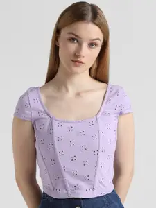ONLY Embellished Cotton Top