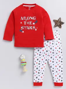 Toonyport Boys Printed Pure Cotton T-Shirt With Trousers