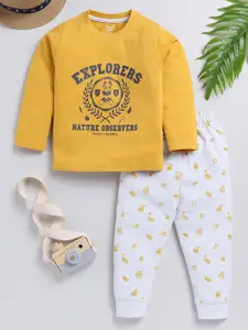 Toonyport Boys Printed Pure Cotton T-shirt With Trousers