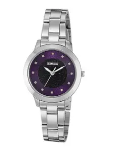Timex Women Embellished Dial & Stainless Steel Bracelet Style Analogue Watch TW000T614
