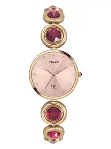 Timex Women Stainless Steel Bracelet Style Straps Analogue Watch TWEL16402