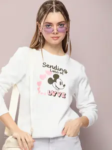 Kook N Keech Disney Women Graphic Printed Sweatshirt