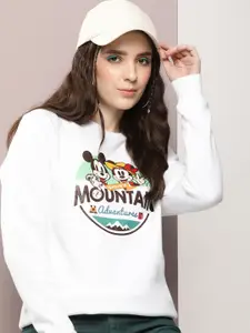 Kook N Keech Disney Women Graphic Printed Sweatshirt