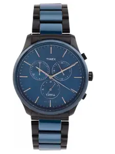 Timex Men Leather Straps Analogue Watch TWEG21703