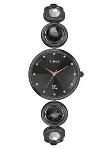 Timex Women Embellished Dial Water Resistant Stainless Steel Analogue Watch TWEL16401