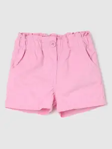 max Girls Mid-Rise Cotton Shorts