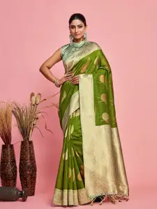 MIMOSA Floral Woven Design Zari Kanjeevaram Saree