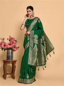 MIMOSA Ethnic Motifs Woven Design Zari Kanjeevaram Saree