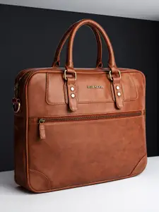 Gauge Machine 16" Tan Messenger Laptop Bag