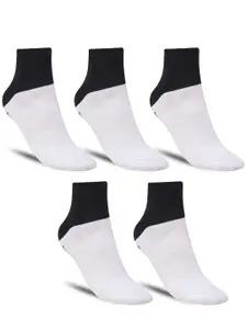 Dollar Socks Men Pack Of 5 Patterned Cotton Ankle-Length Socks