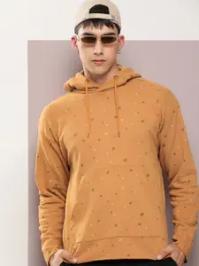 Kook N Keech Men Abstract Printed Hooded Sweatshirt