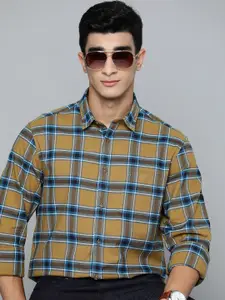 Indian Terrain Men Slim Fit Pure Cotton Checked Casual Shirt