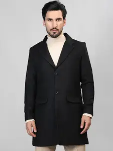 HONNETE Single-Breasted Longline Trench Coat