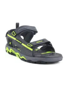 Sparx Men Textured Sport Sandals With Velcro Closure