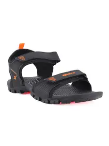 Sparx Men Textured Sport Sandals With Velcro Closure