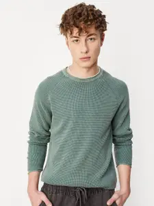 max Self Design Cable Knit Cotton Pullover
