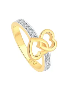 Vighnaharta Galaxy Gold-Plated Stone-Studded Adjustable Finger Ring